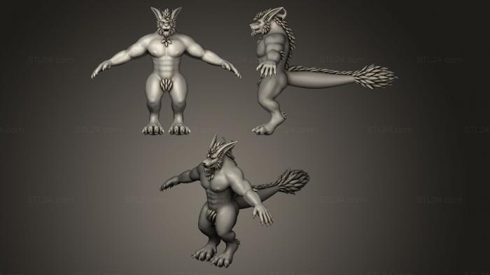 Figurines heroes, monsters and demons (Salem, STKM_0317) 3D models for cnc